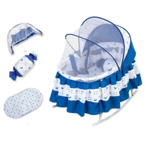 تخت بيبي هزاز مع فرشة مع ناموسية