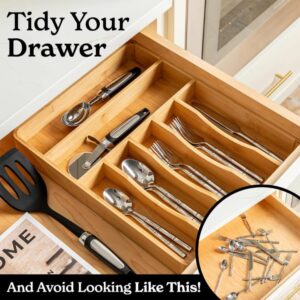 منظم الأدراج الخشبي