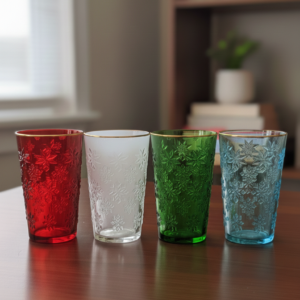 أكواب متعددة الألوان ( 4 كاسات)