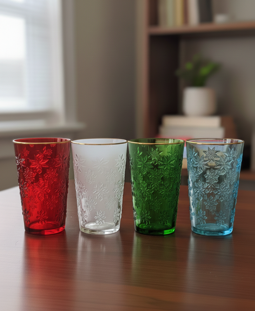 أكواب متعددة الألوان ( 4 كاسات) أكواب متعددة الألوان ( 4 كاسات)