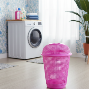 سلة غسيل بغطاء حجم كبير