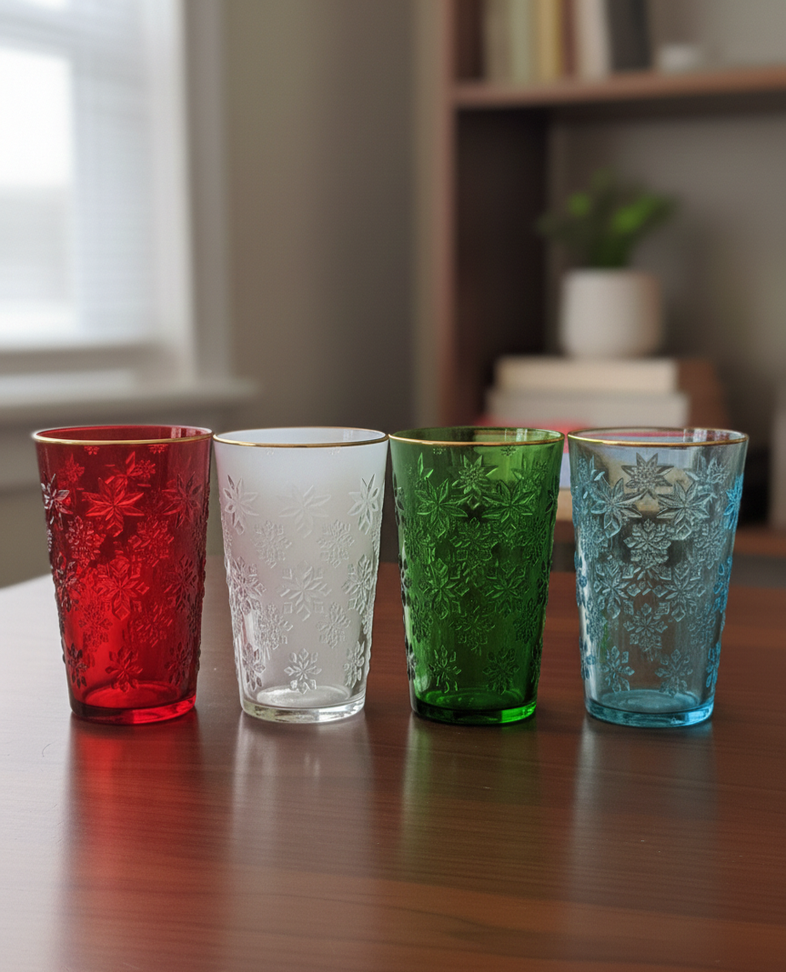 أكواب متعددة الألوان ( 4 كاسات) أكواب متعددة الألوان ( 4 كاسات)