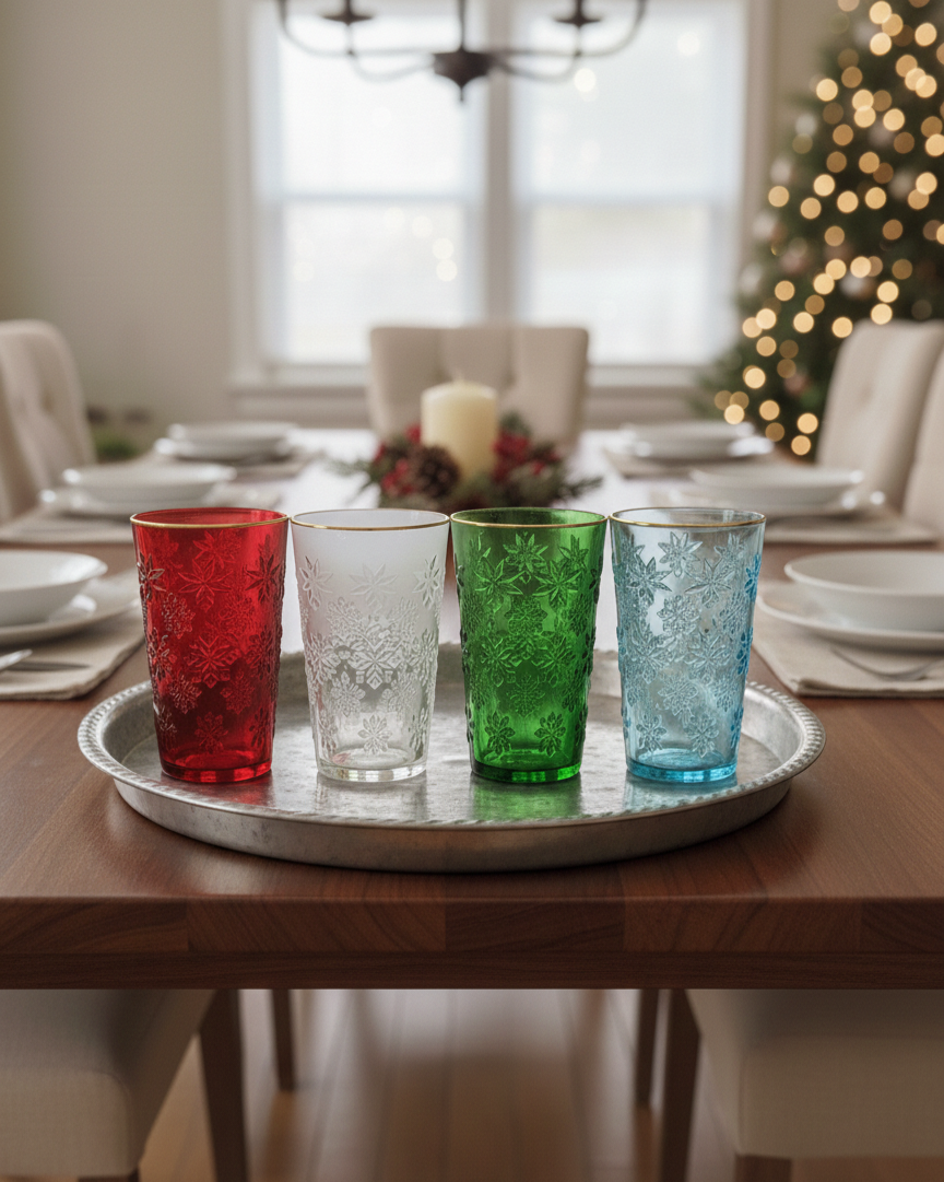 أكواب متعددة الألوان ( 4 كاسات) أكواب متعددة الألوان ( 4 كاسات)