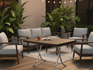 طاولة ديوان مستطيلة قابلة للطي ( 70*110)