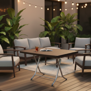 طاولة ديوان مستطيلة قابلة للطي ( 70*110)