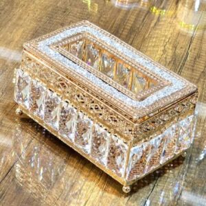 علبة مناديل كريستالية