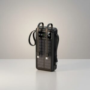 باور بانك طاقة شمسية + شحن