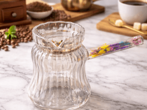 دلة قهوة زجاجية مودرن
