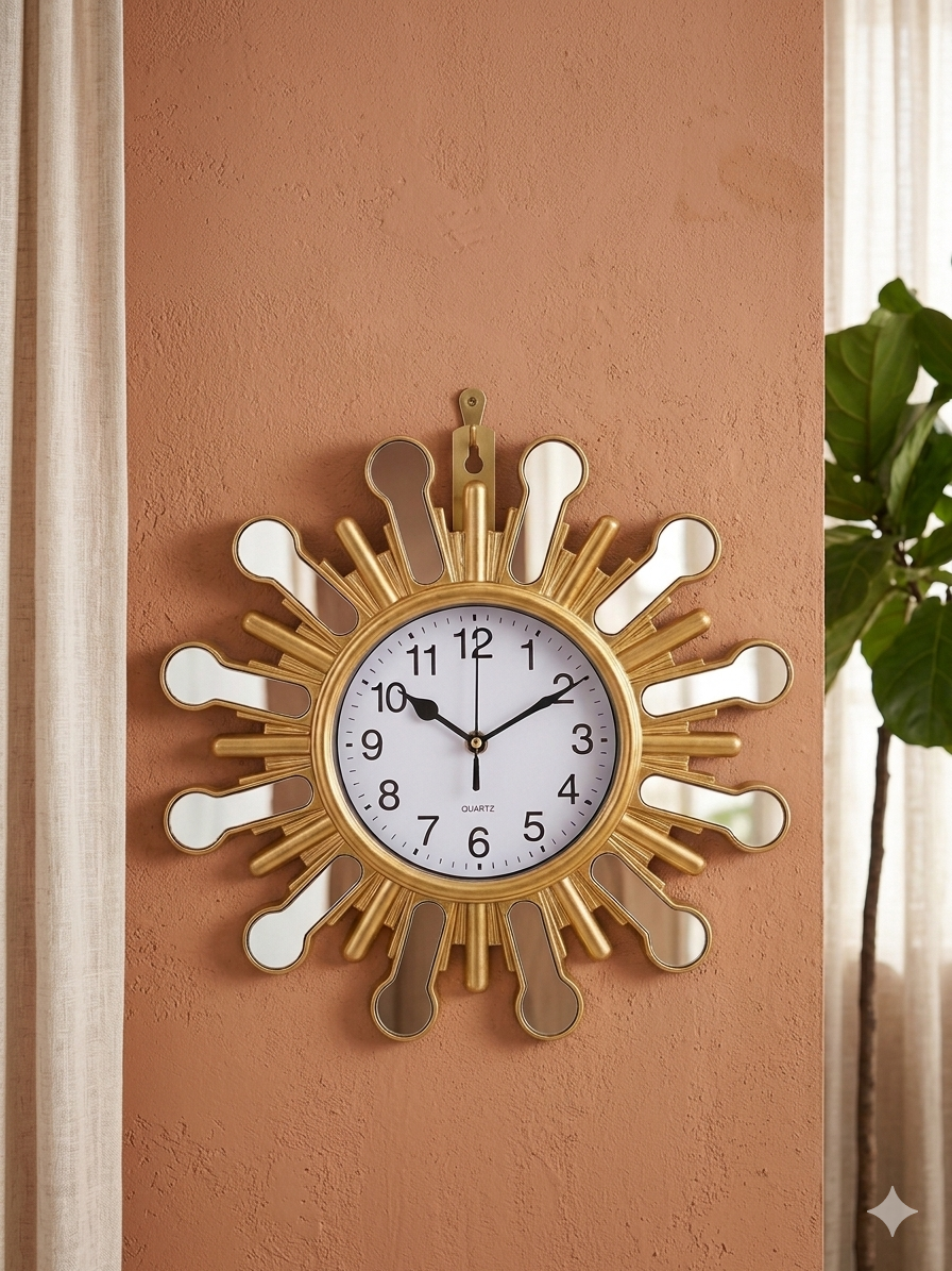 ساعات حائط "كوليكشن المرايا الذهبية ساعات حائط "كوليكشن المرايا الذهبية