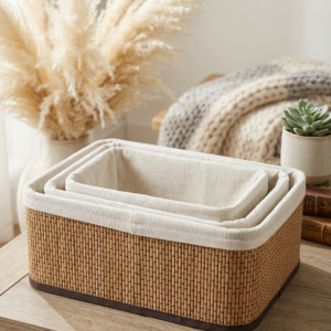 طقم السلال المنسوج