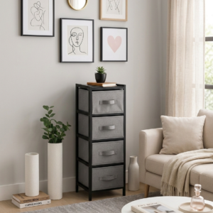 جوارير قماش مع إطار خشبي