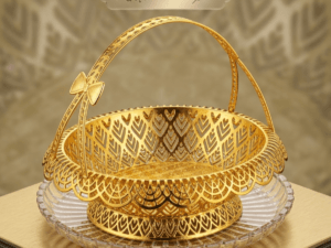 سلة تقديم فاخرة بتصميم ملكي