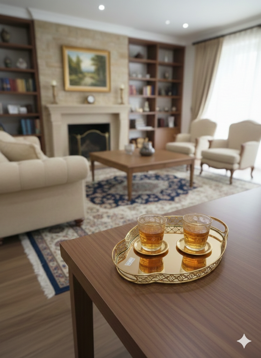 صينية الضيافة الملكية بلمسة عصرية صينية الضيافة الملكية بلمسة عصرية