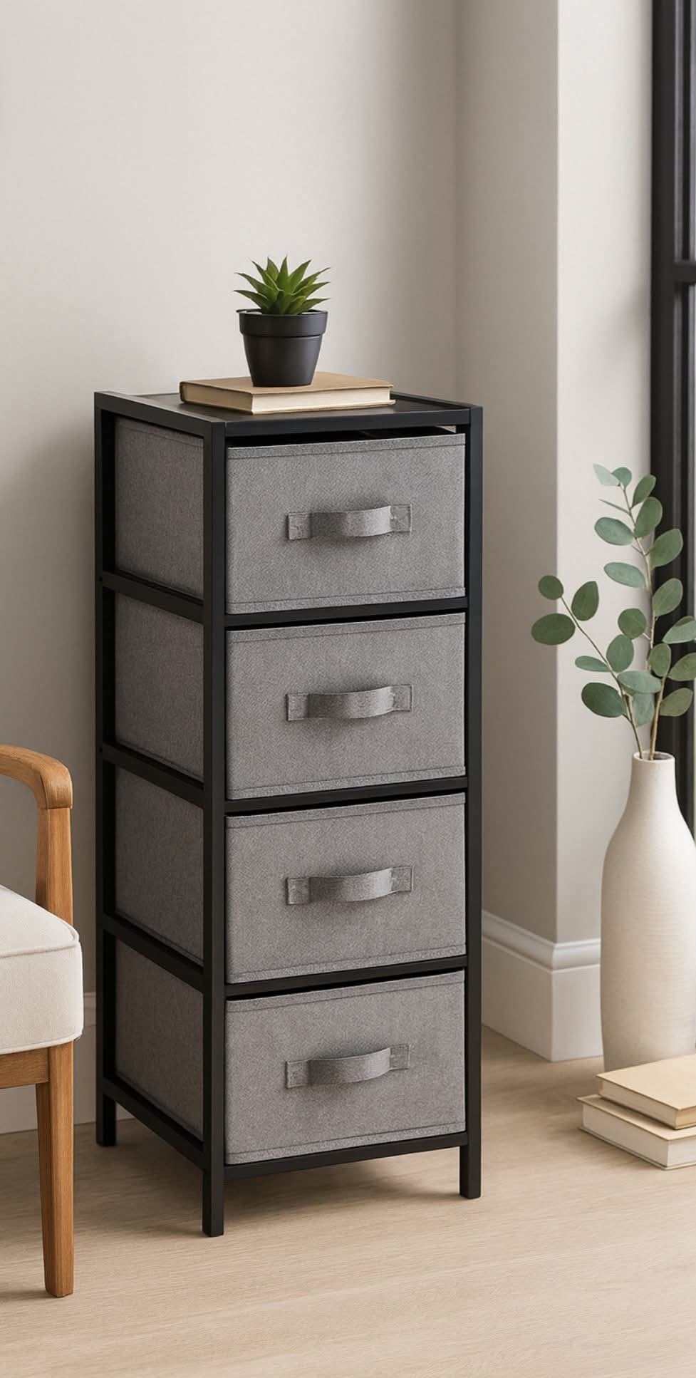 جوارير قماش مع إطار خشبي جوارير قماش مع إطار خشبي