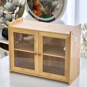 خزانة البامبو الخشبية