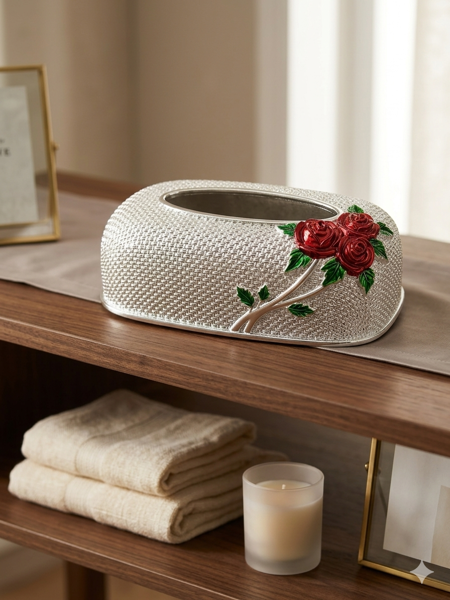 علبة مناديل "الأوركيد الفضي" علبة مناديل "الأوركيد الفضي"