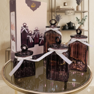 طقم المرطبانات الزجاجية