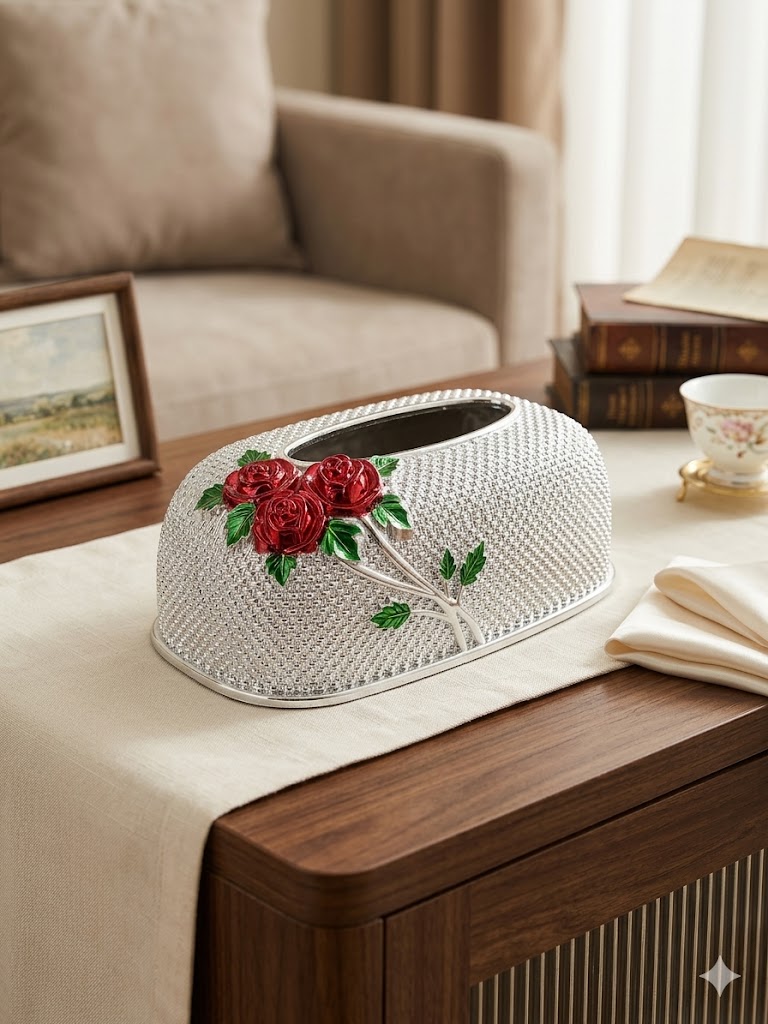 علبة مناديل "الأوركيد الفضي" علبة مناديل "الأوركيد الفضي"